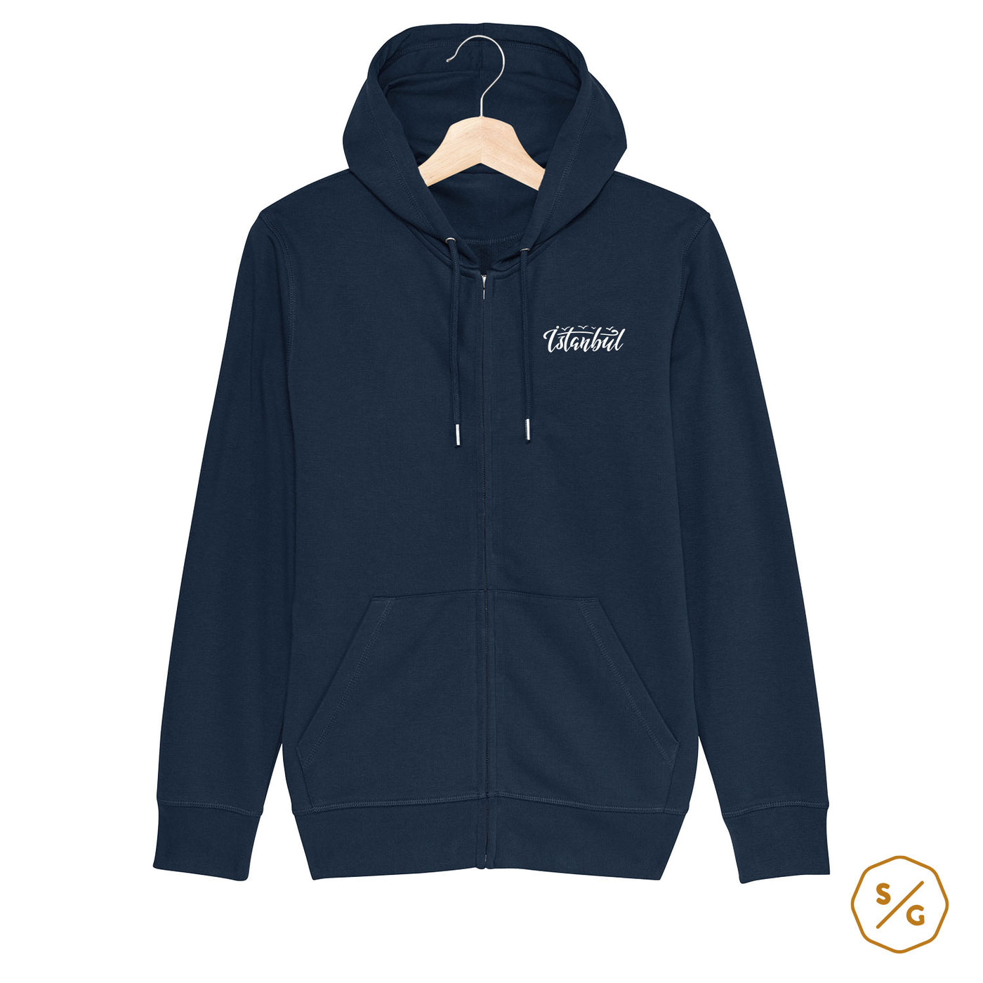 BESTICKTER ZIPPER HOODIE • ISTANBUL