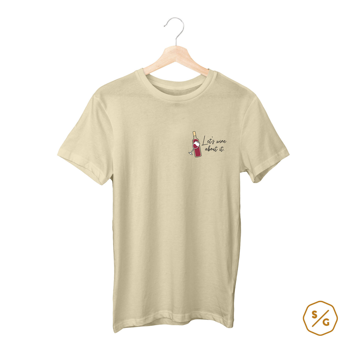 BESTICKTES SHIRT • LET'S WINE ABOUT IT