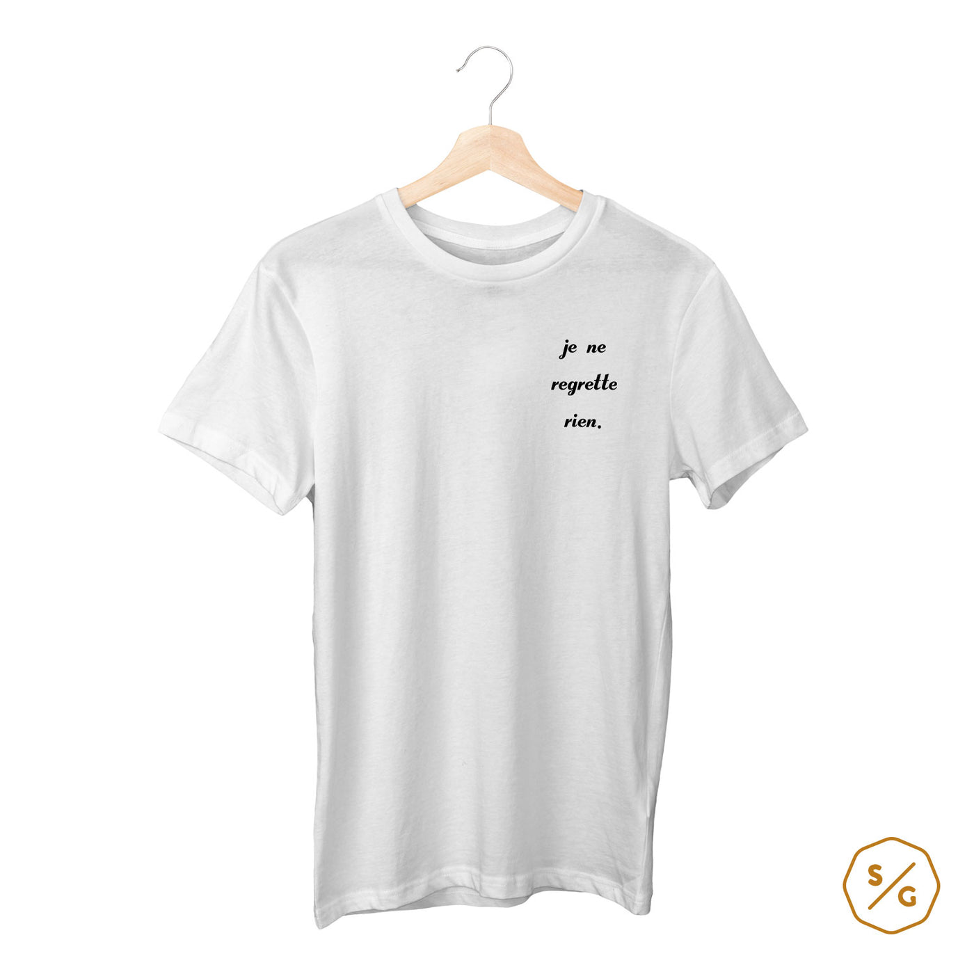 BESTICKTES SHIRT • JE NE REGRETTE RIEN