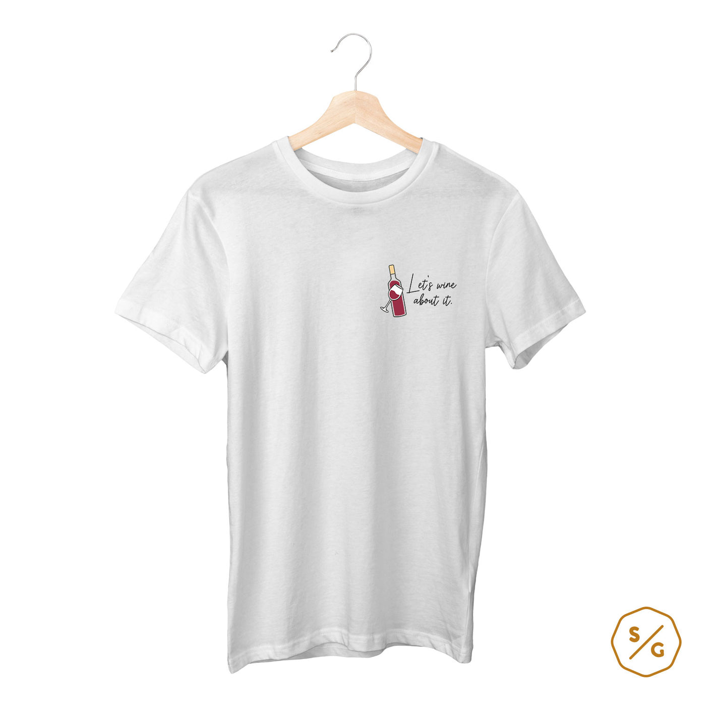 BESTICKTES SHIRT • LET'S WINE ABOUT IT