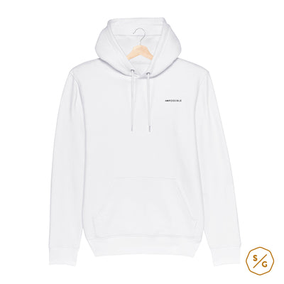 EMBROIDERED HOODIE • IMPOSSIBLE / POSSIBLE