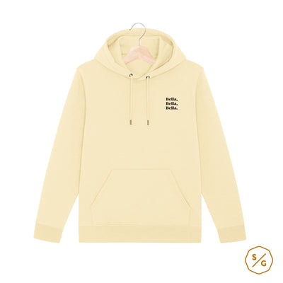 EMBROIDERED HOODIE • BELLA, BELLA, BELLA