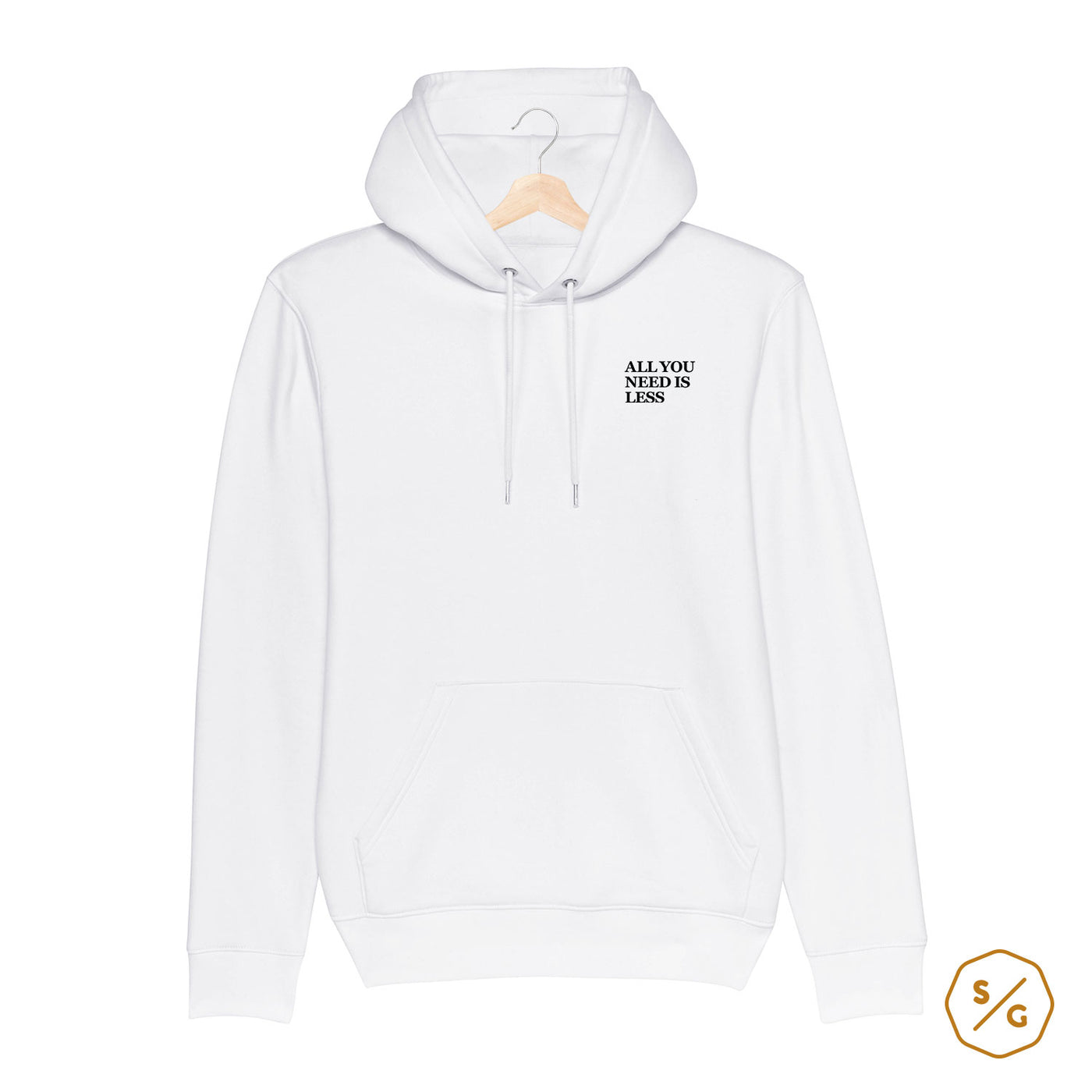 BESTICKTER HOODIE • ALL YOU NEED IS LESS