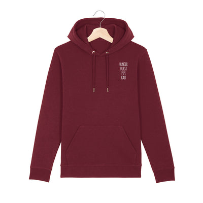 BESTICKTER HOODIE • HUNGER DURST PIPI KALT