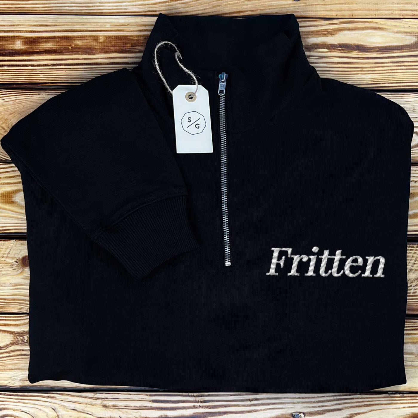 BESTICKTER HALF-ZIP SWEATER • FRITTEN