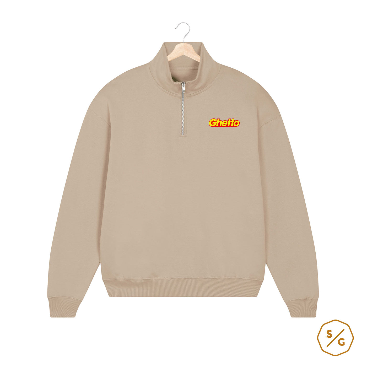 BESTICKTER HALF-ZIP SWEATER • GHETTO