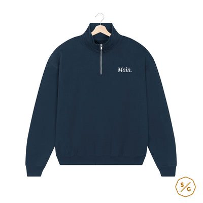 BESTICKTER HALF-ZIP SWEATER • MOIN.