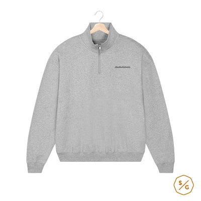 HALF-ZIP SWEATER • ABSOFUCKINUTELY