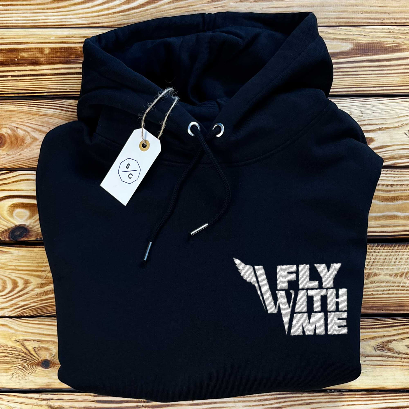 BESTICKTER HOODIE OVERSIZED • FLY WITH ME