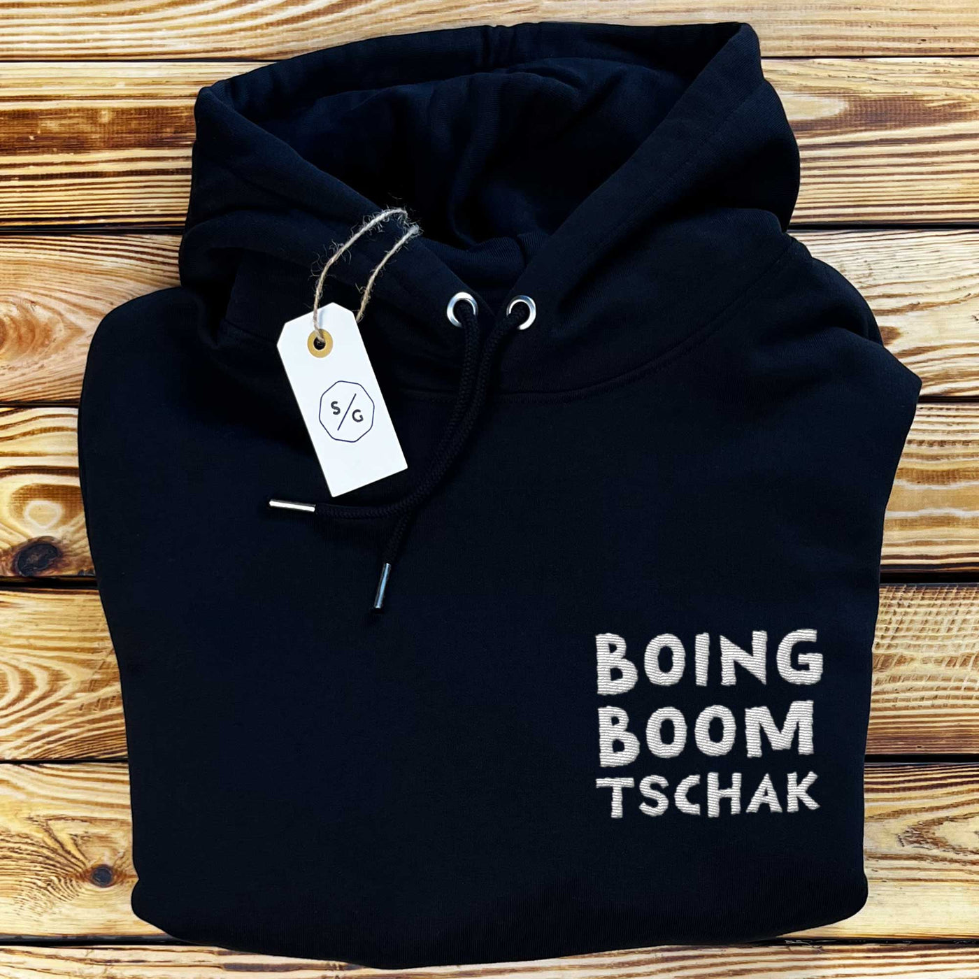 BESTICKTER HOODIE OVERSIZED • BOING BOOM TSCHAK