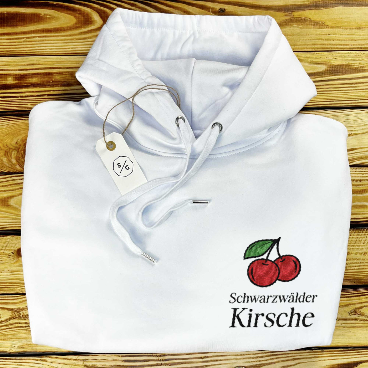 BESTICKTER HOODIE OVERSIZED • SCHWARZWÄLDER KIRSCHE