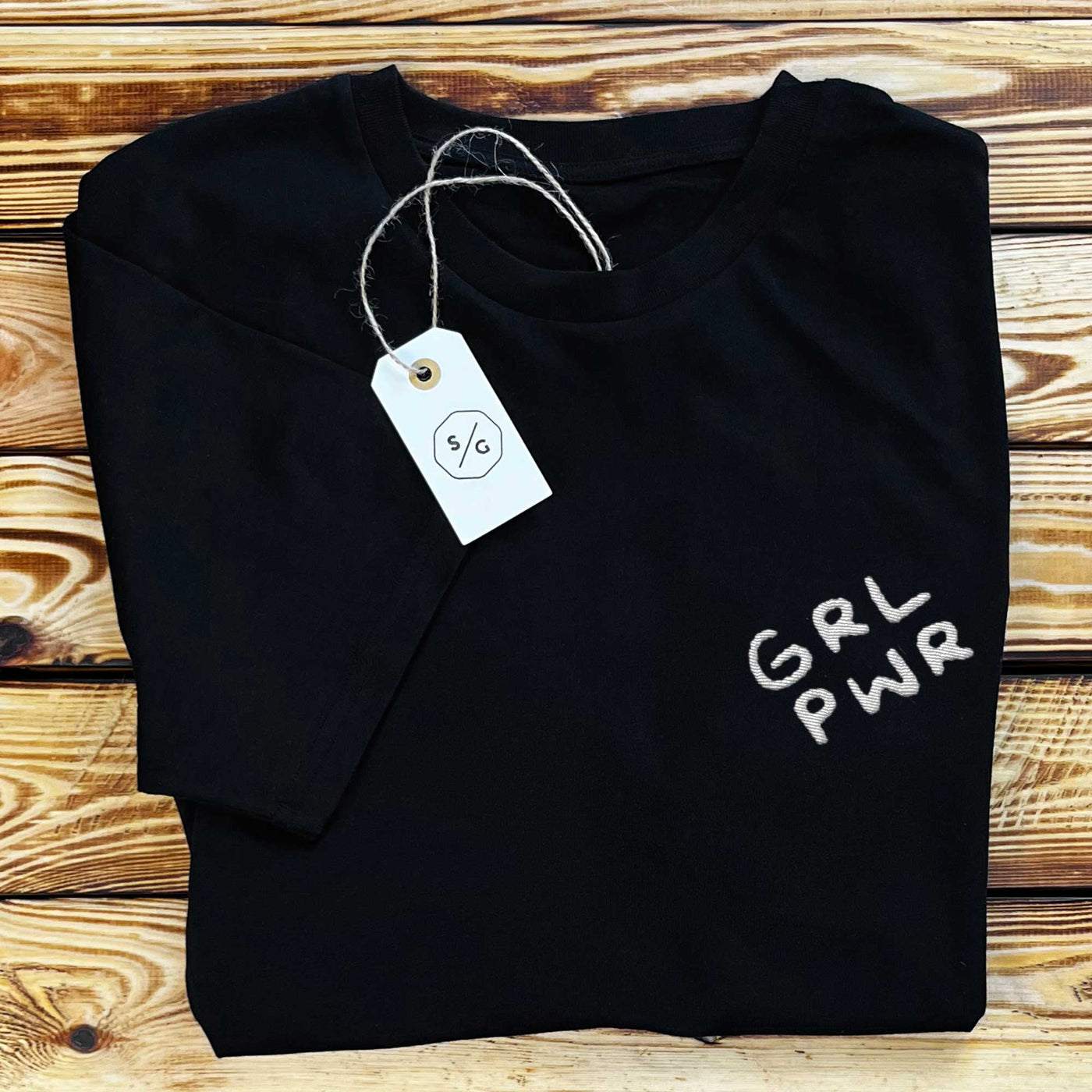 BESTICKTES SHIRT • GRL PWR