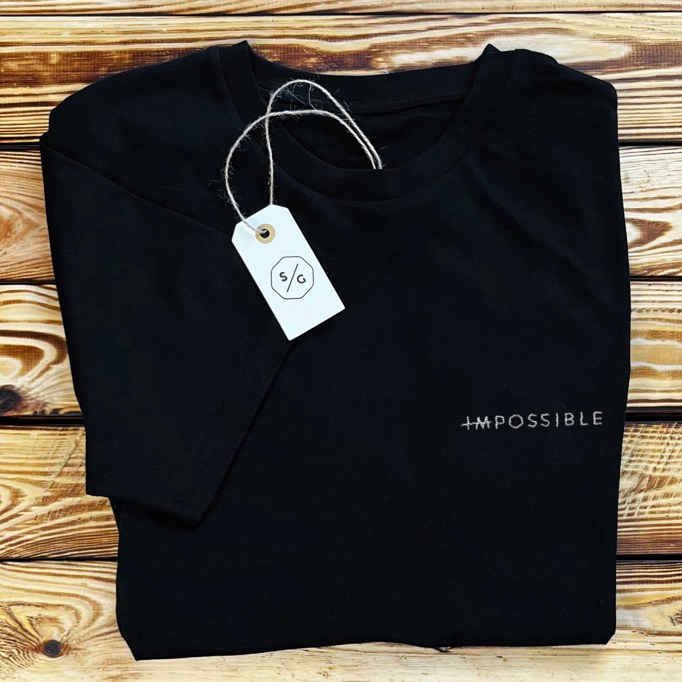 BESTICKTES SHIRT • IMPOSSIBLE / POSSIBLE