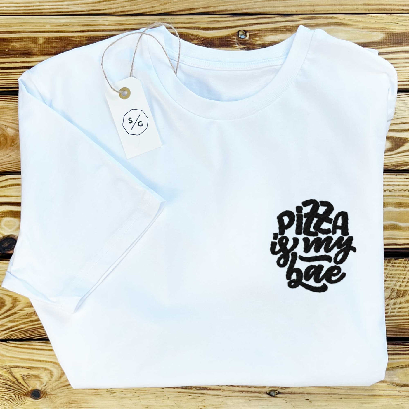 BESTICKTES SHIRT • I WANT PIZZA NOT YOUR OPINION