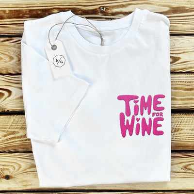 BESTICKTES SHIRT • TIME FOR WINE