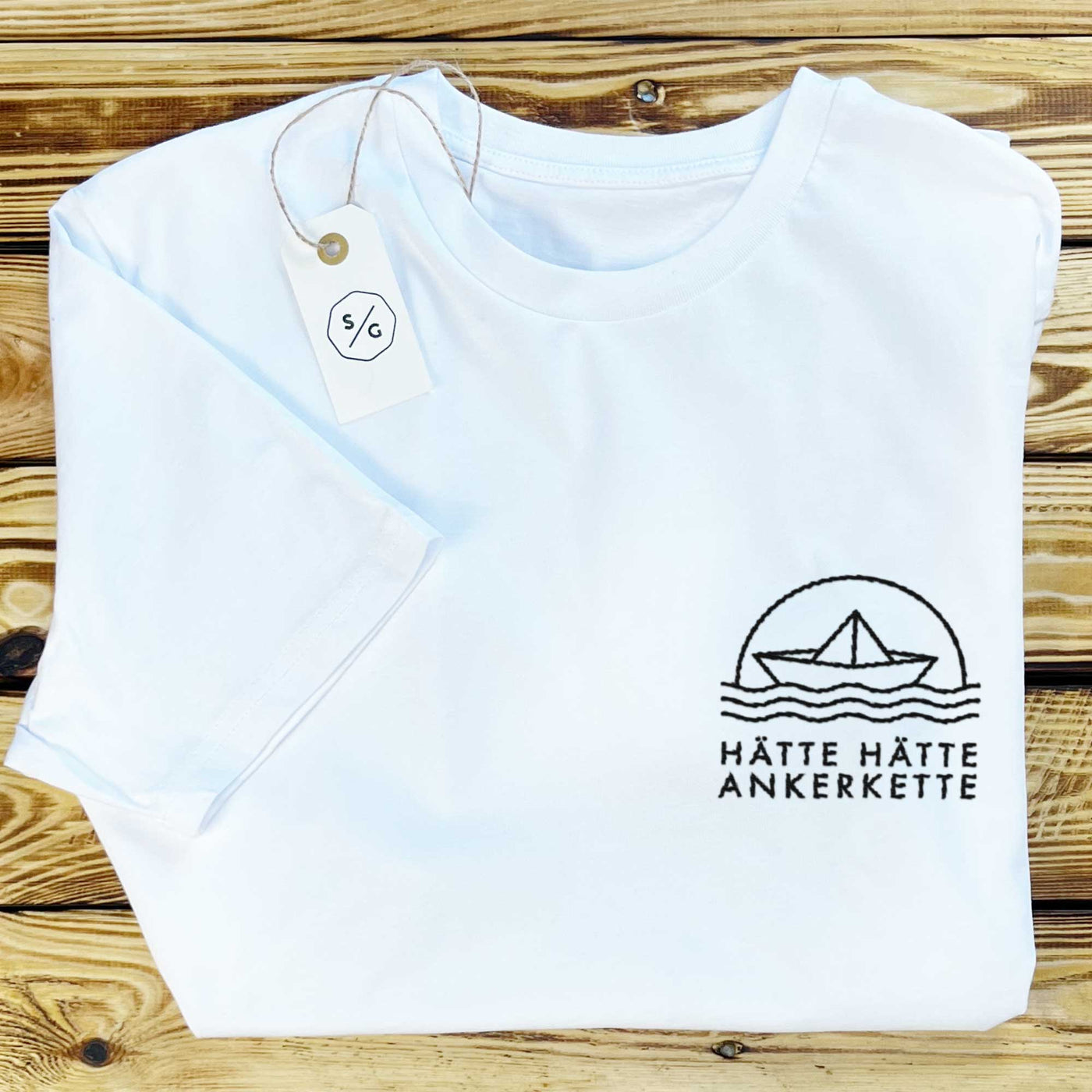 BESTICKTES SHIRT • HÄTTE HÄTTE ANKERKETTE