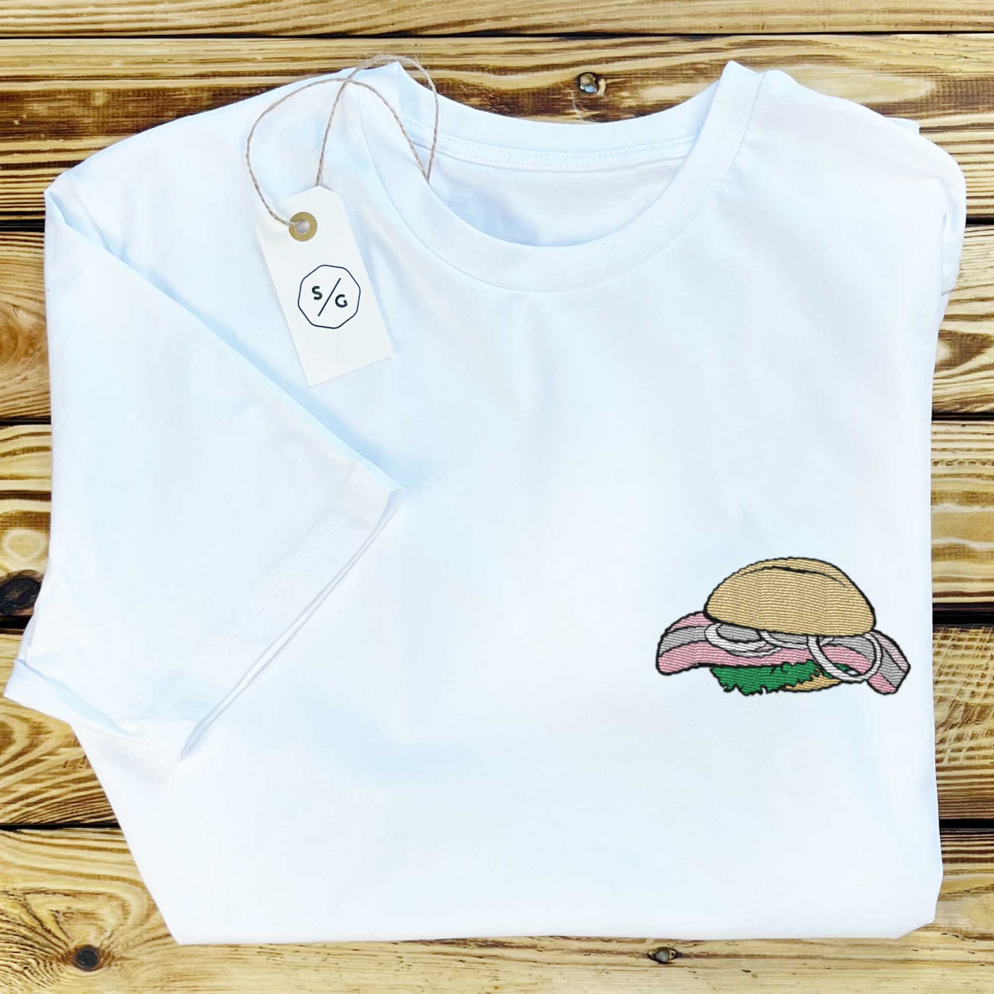 BESTICKTES T-SHIRT KLEID • FISCHBRÖTCHEN