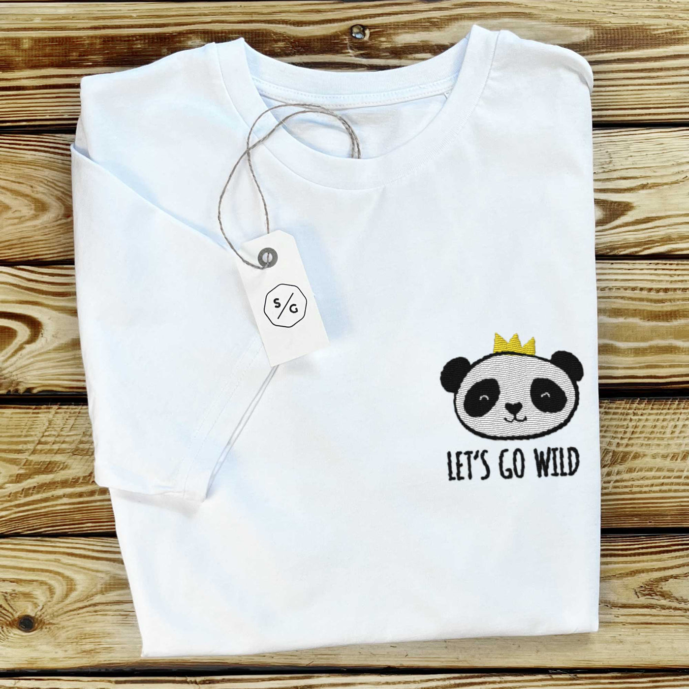 BESTICKTES SHIRT • LET'S GO WILD