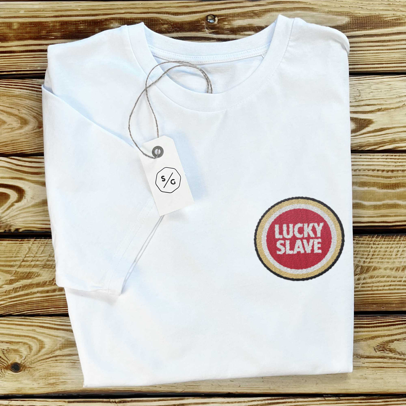 BESTICKTES SHIRT • LUCKY SLAVE