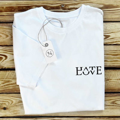 BESTICKTES SHIRT • HATE LOVE