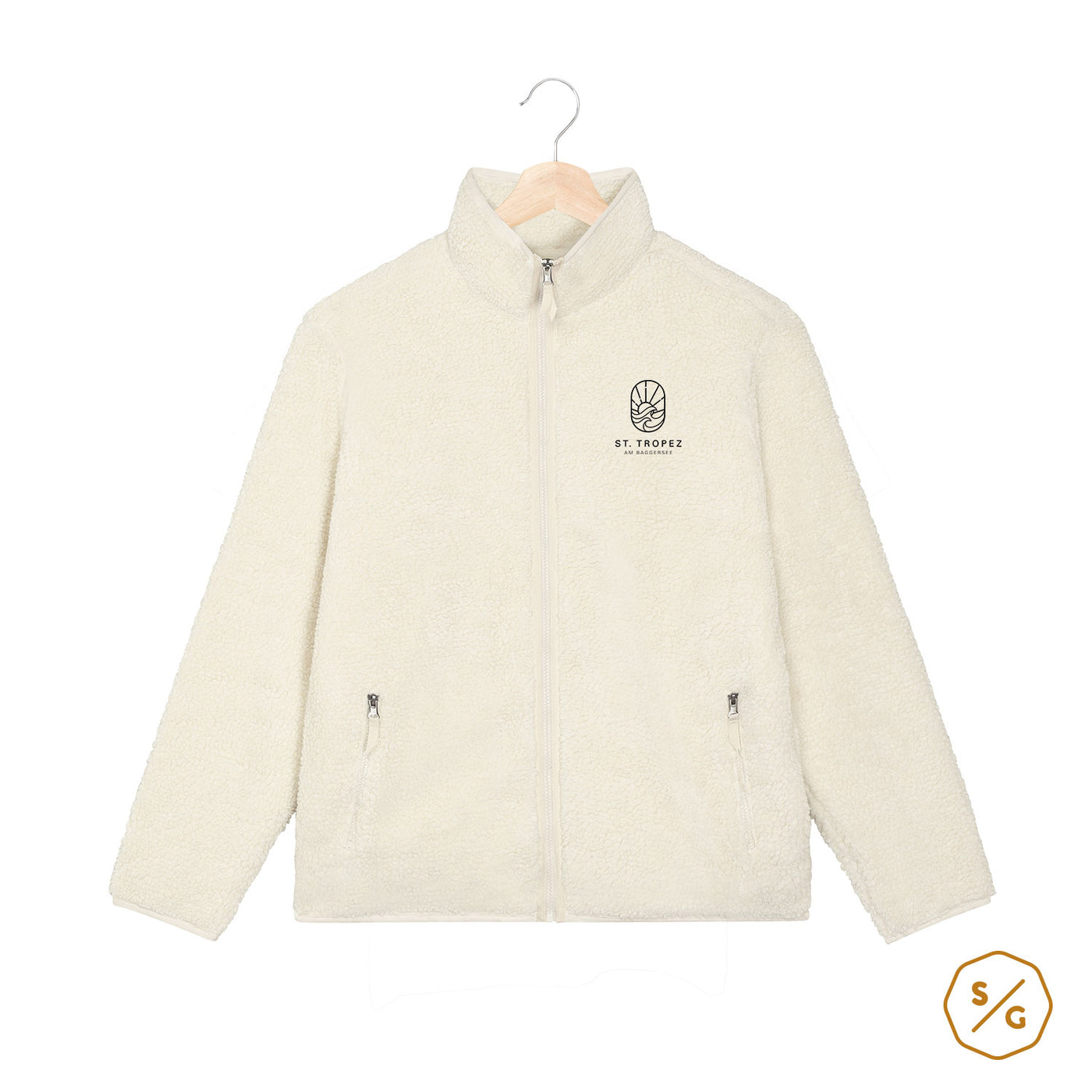 EMBROIDERED SHERPA JACKET • ST. TROPEZ AM BAGGERSEE