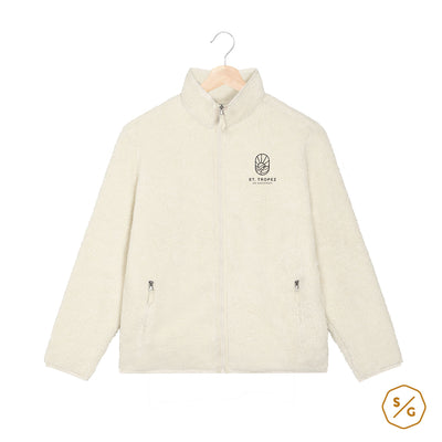 BESTICKTER SHERPA JACKE • ST. TROPEZ AM BAGGERSEE