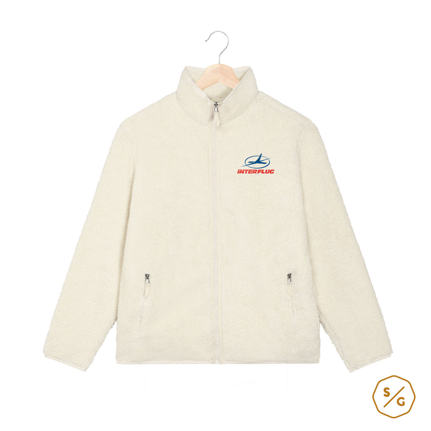 EMBROIDERED SHERPA JACKET • INTERFLUG