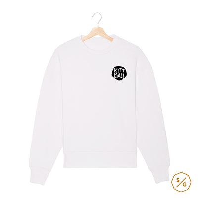 BESTICKTER SWEATER • LOGO KITTBALL RECORDS