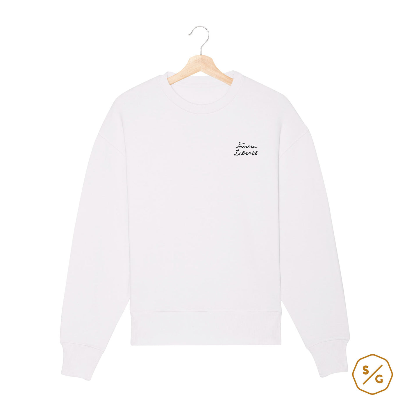 BESTICKTER SWEATER • FEMME LIBERTÉ