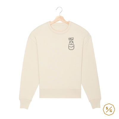 EMBROIDERED SWEATER • PUSSY IN POCKET