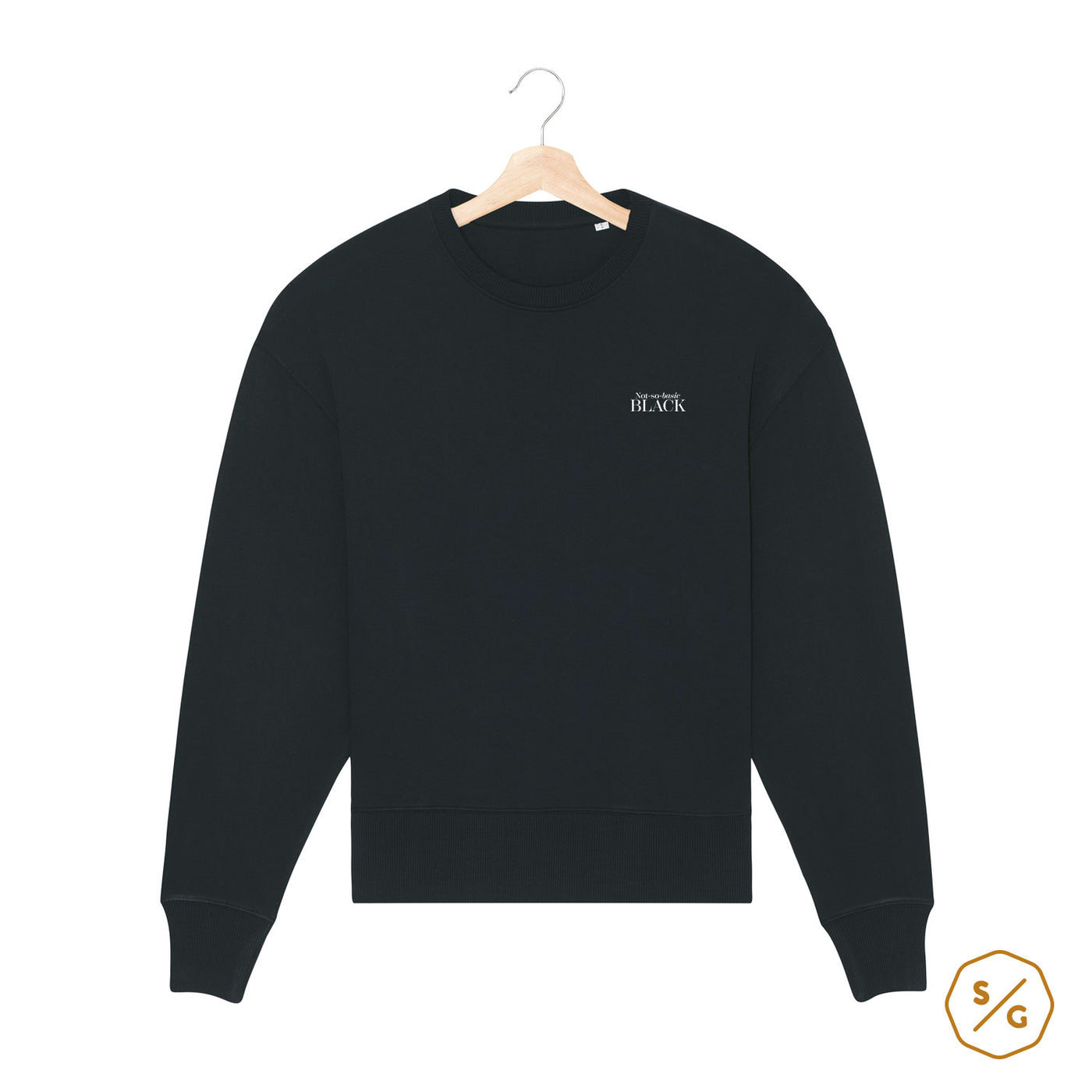 BESTICKTER SWEATER • NOT SO BASIC BLACK