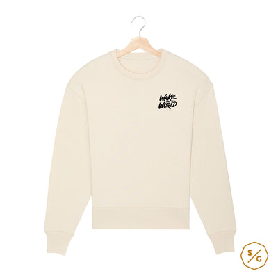 EMBROIDERED SWEATER • WAKE THE WORLD