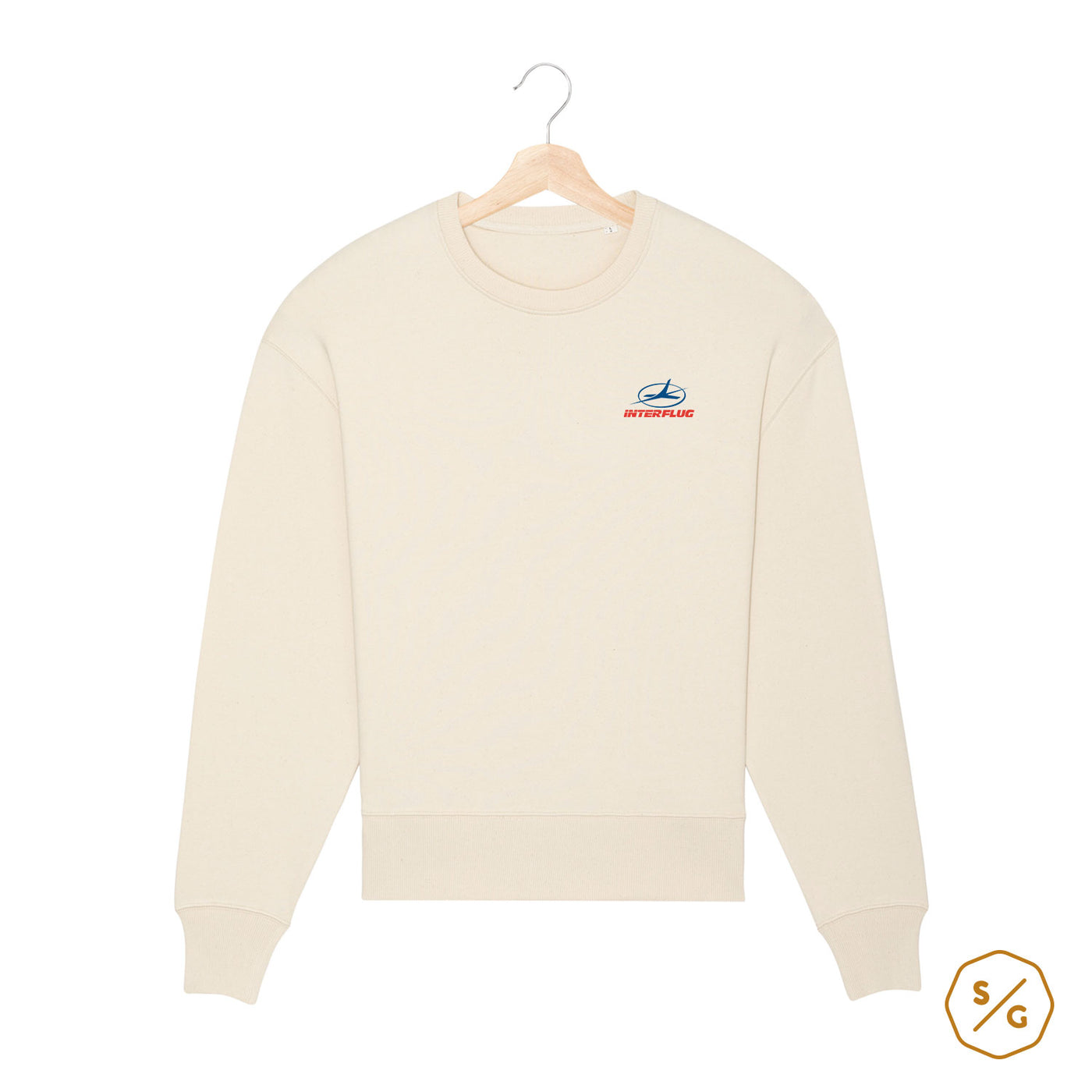 SWEATER • INTERFLUG - Radder Relaxed Sweatshirt ST/ST with embroidery