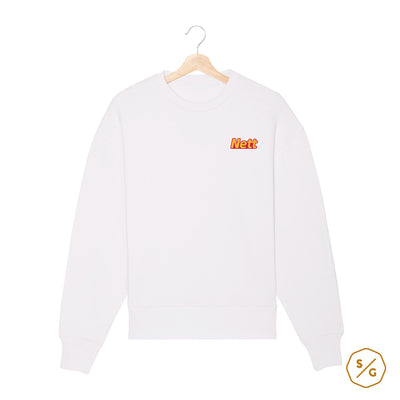 BESTICKTER SWEATER • NETT