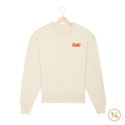 BESTICKTER SWEATER • NETT