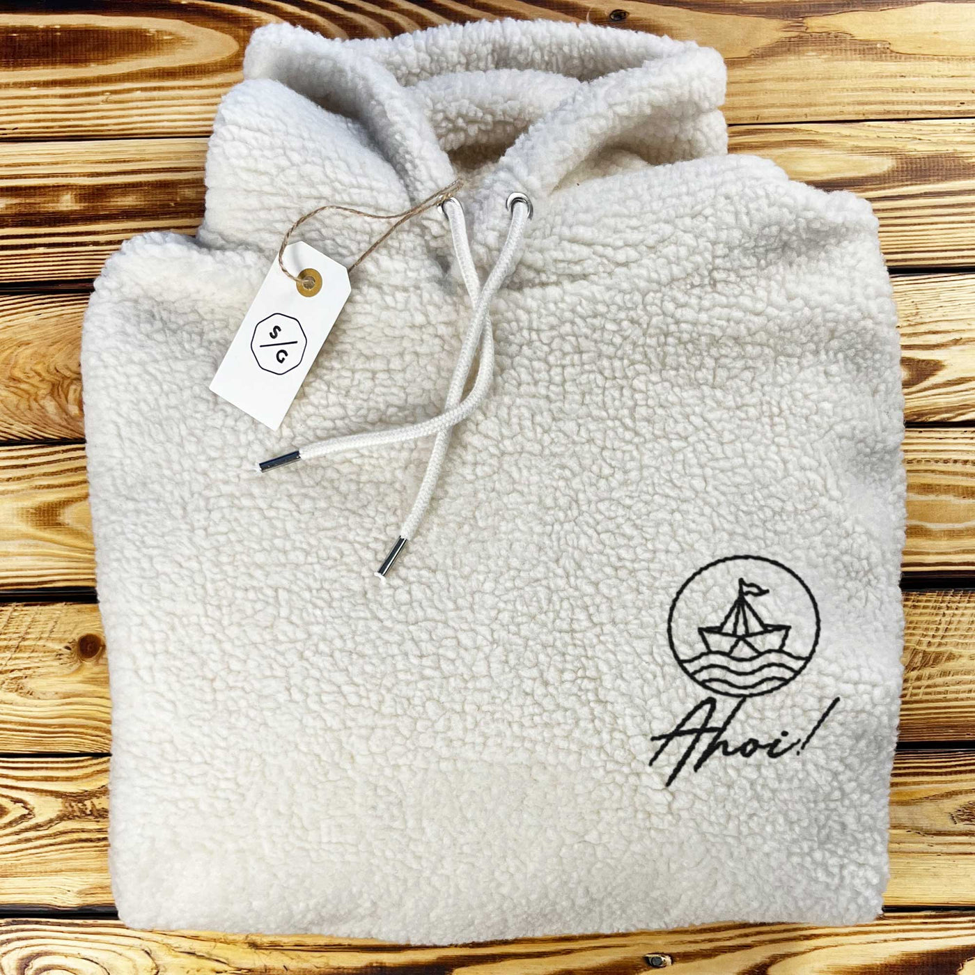 BESTICKTER SHERPA HOODIE • AHOI!