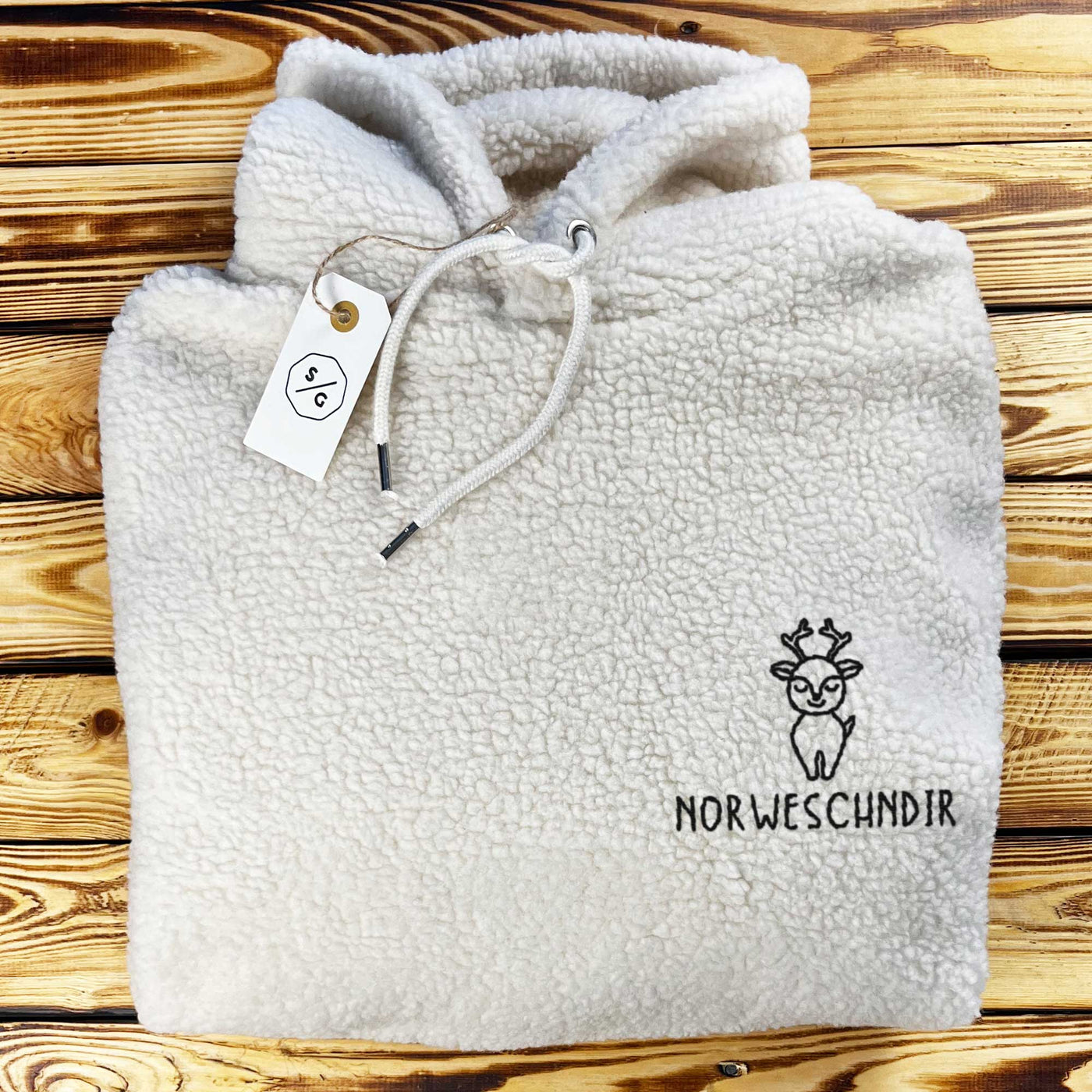 BESTICKTER SHERPA HOODIE • NORWESCHNDIR