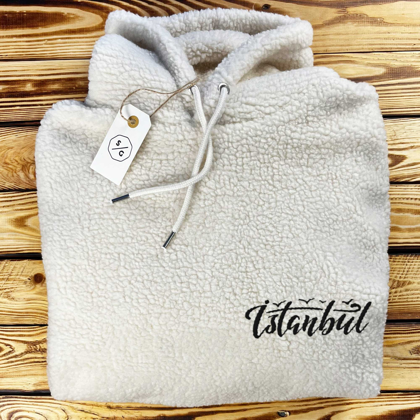 BESTICKTER SHERPA HOODIE • ISTANBUL