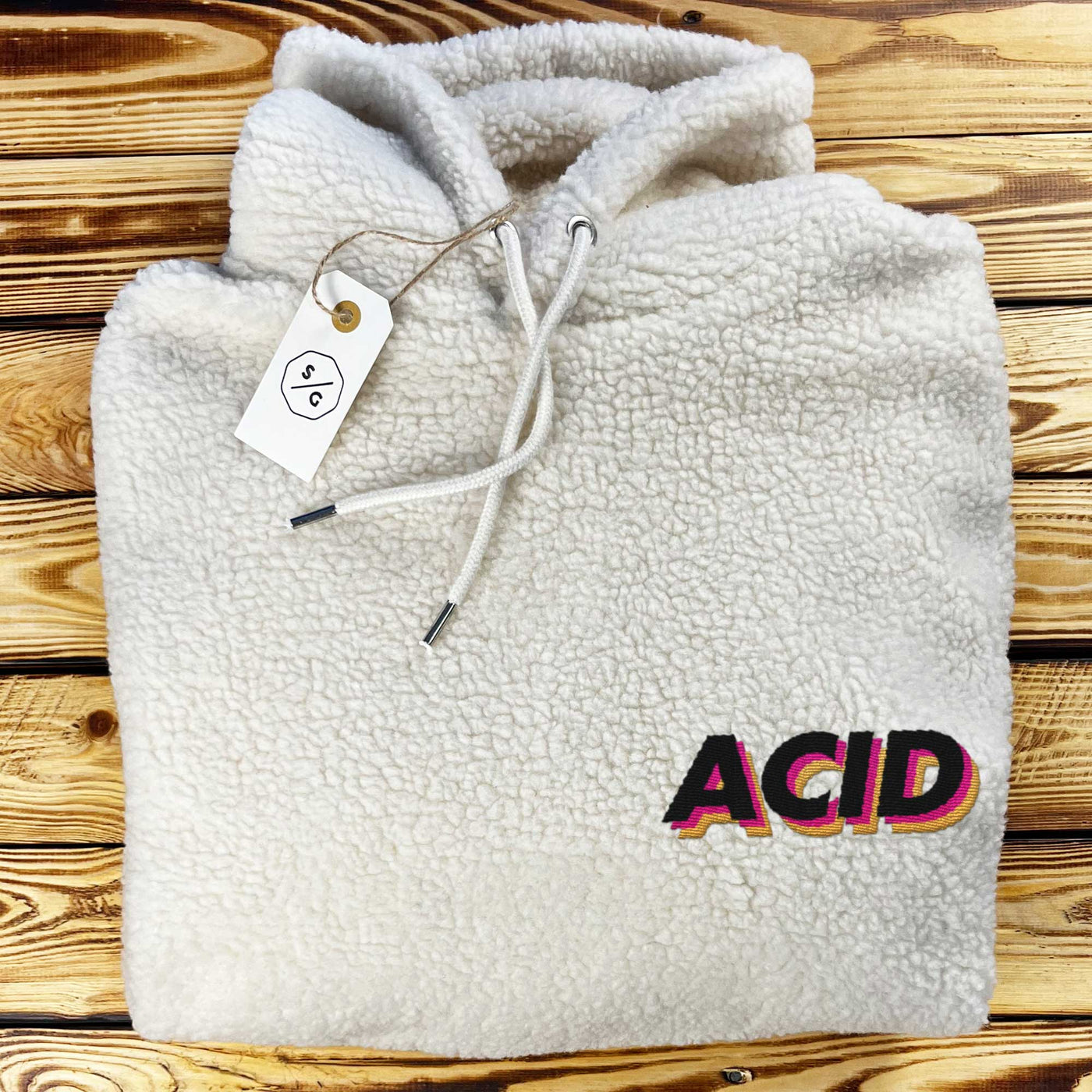 BESTICKTER SHERPA HOODIE • ACID