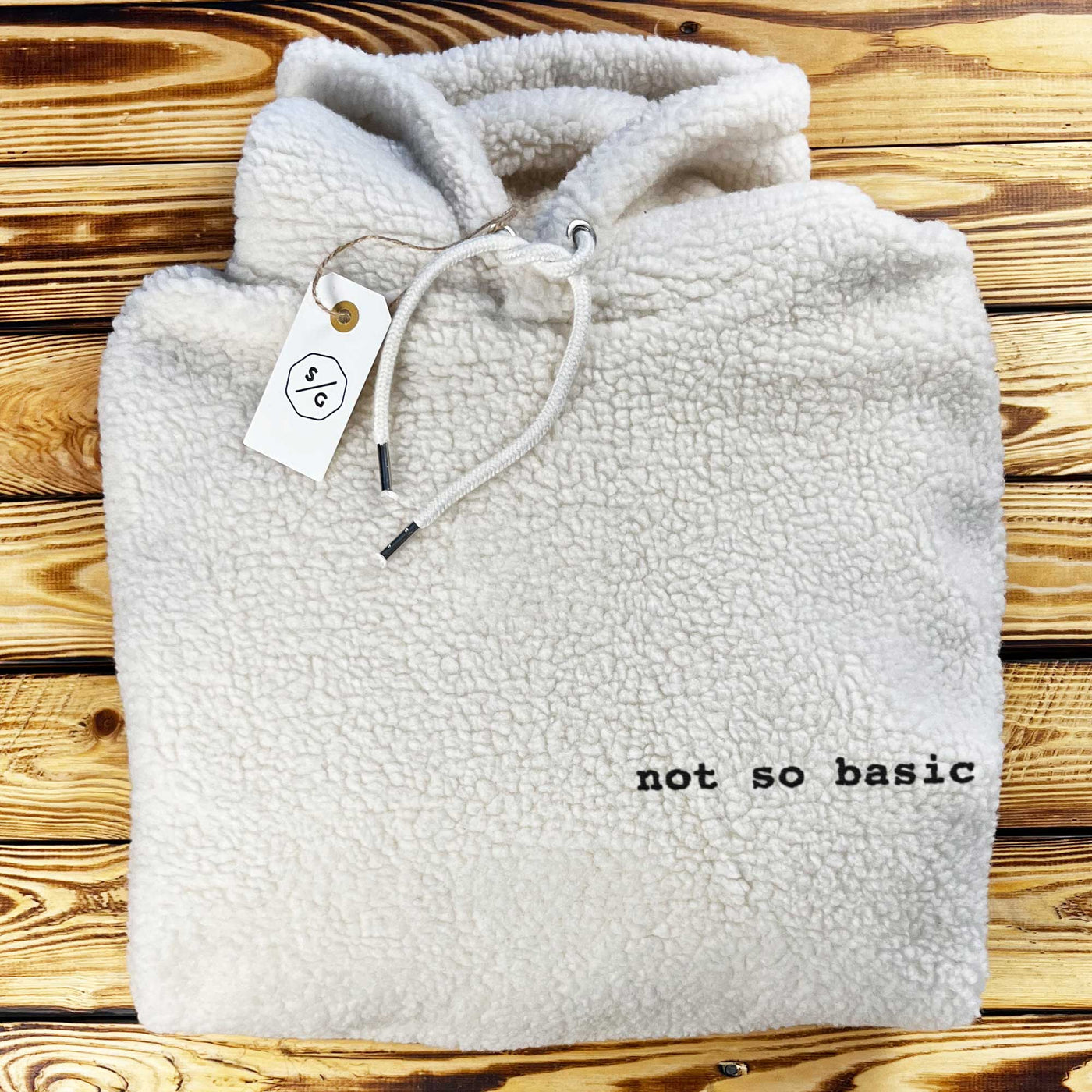 BESTICKTER SHERPA HOODIE • NOT SO BASIC