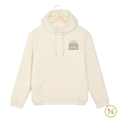 BESTICKTER SHERPA HOODIE • HÄTTE HÄTTE ANKERKETTE