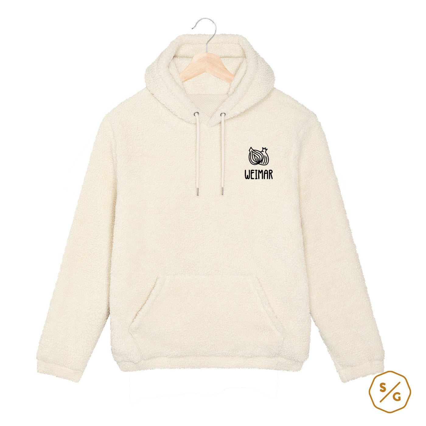 BESTICKTER SHERPA HOODIE • WEIMAR