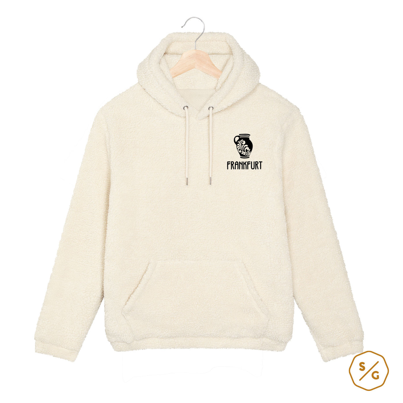 EMBROIDERED SHERPA HOODIE • FRANKFURT