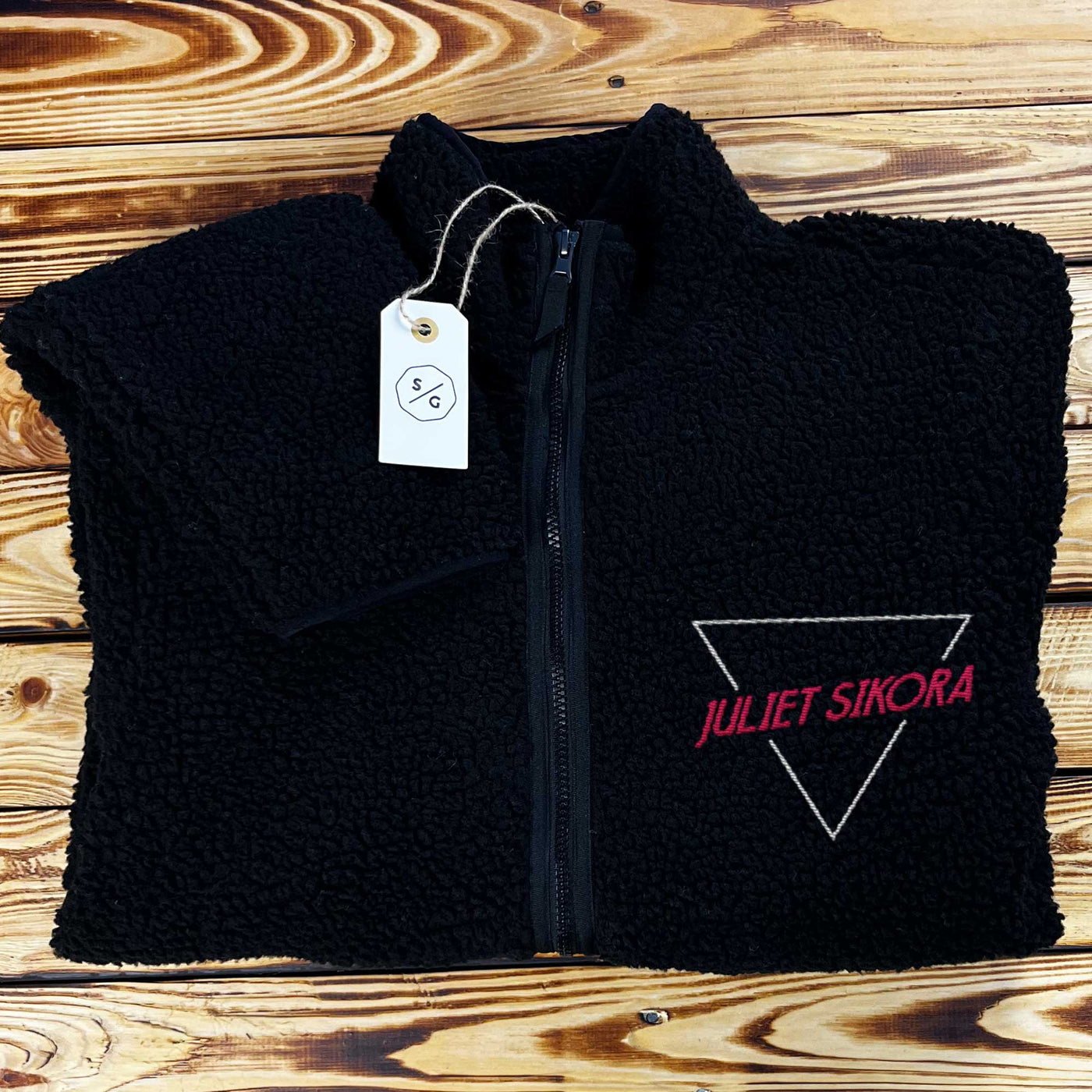 SHERPA JACKET • JULIET SIKORA LOGO