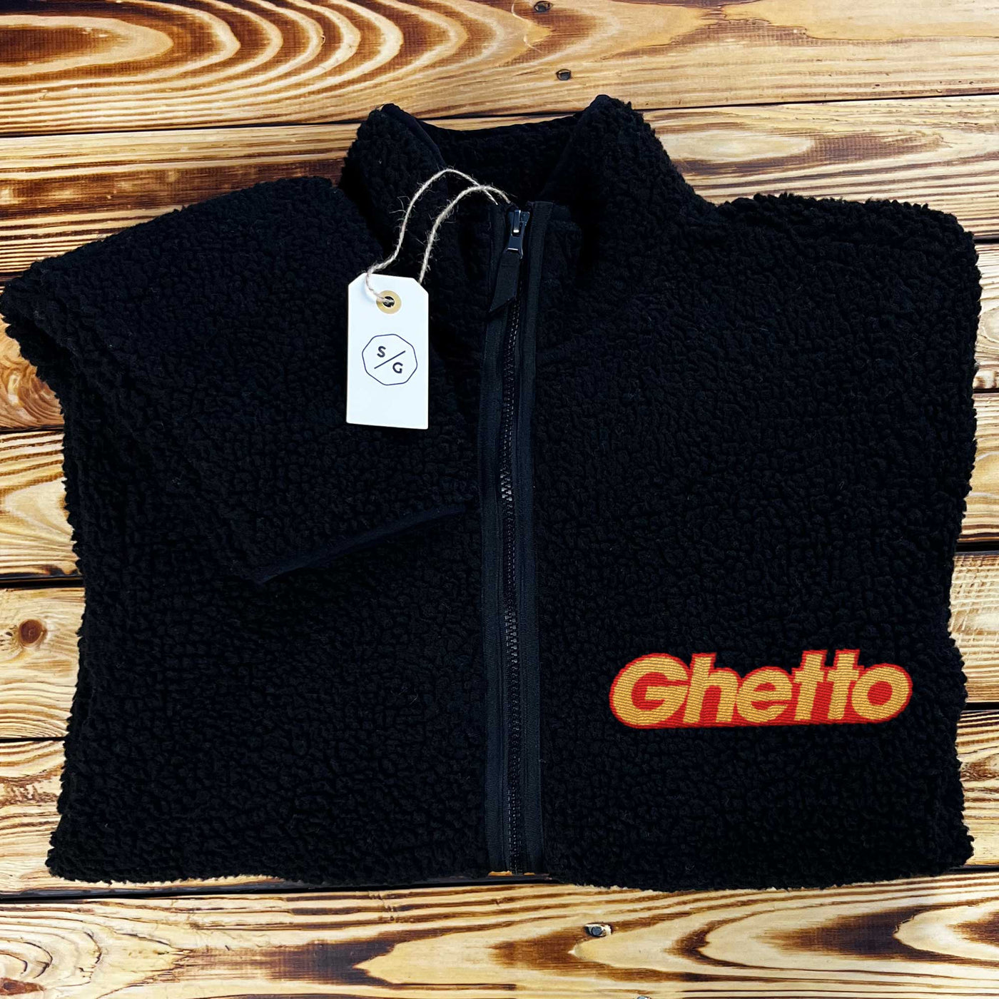 BESTICKTER SHERPA JACKE • GHETTO