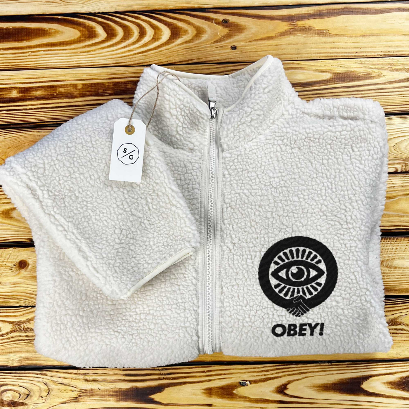 BESTICKTER SHERPA JACKE • OBEY!