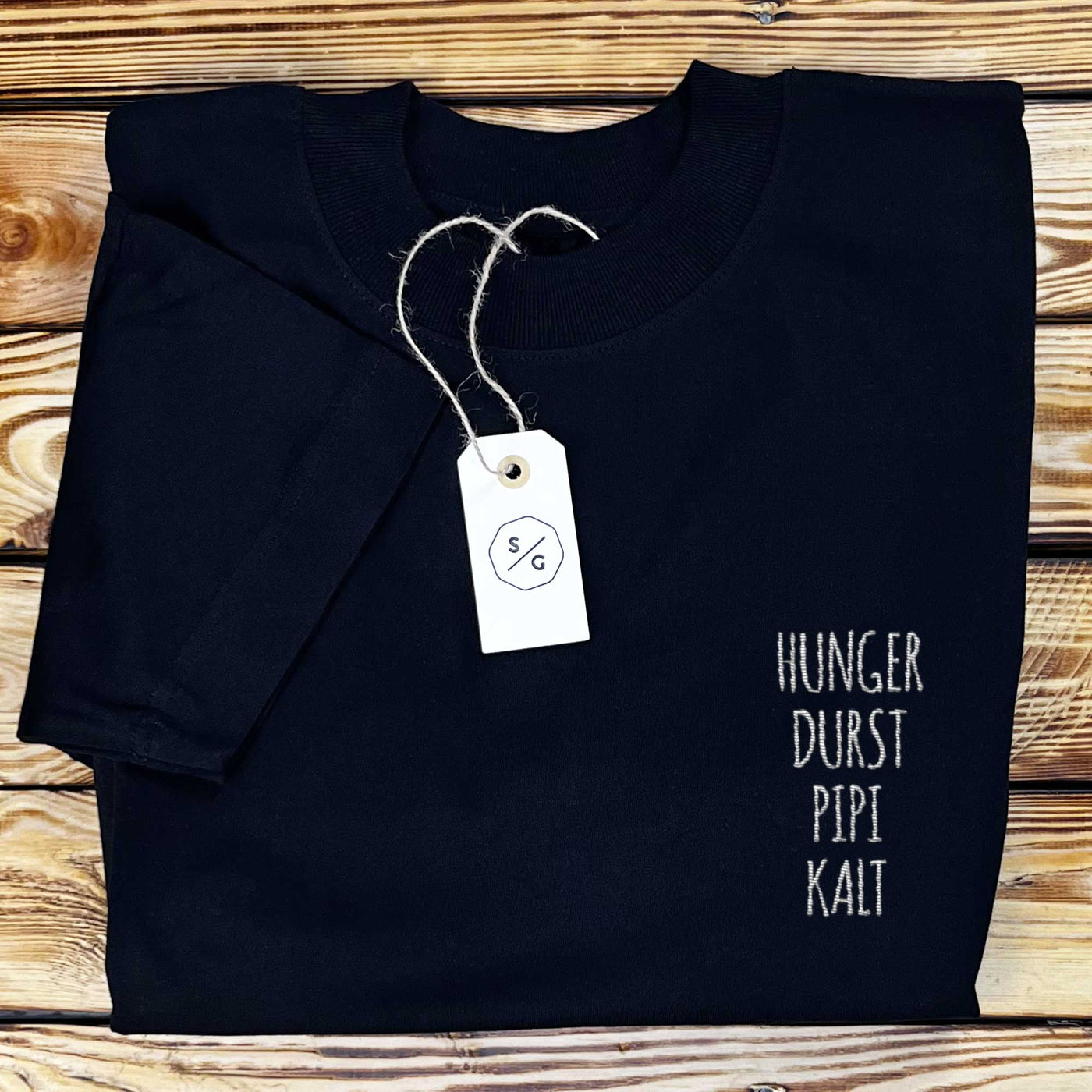 BESTICKTES SHIRT OVERSIZED • HUNGER DURST PIPI KALT