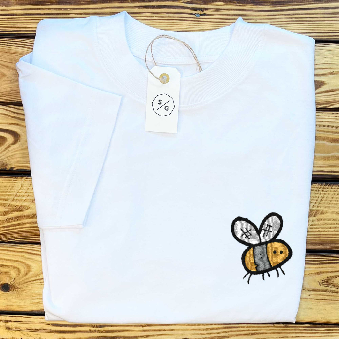 BESTICKTES SHIRT OVERSIZED • BUMBLEBEE