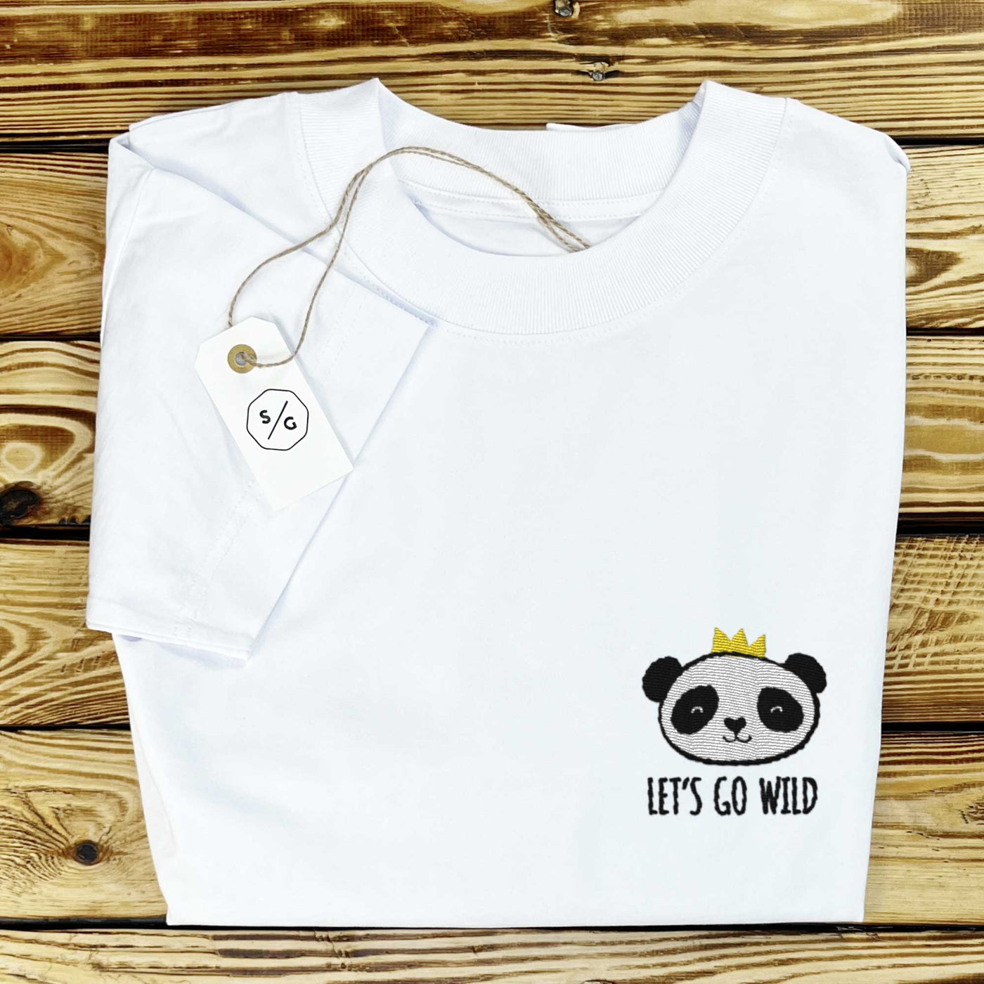 BESTICKTES SHIRT OVERSIZED • LET'S GO WILD