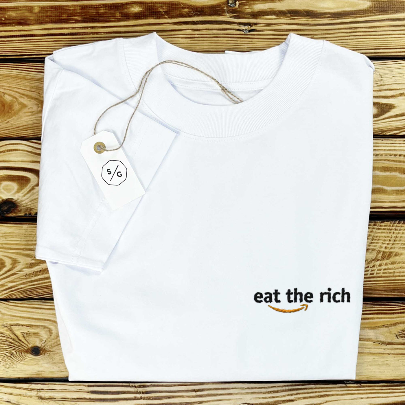 BESTICKTES SHIRT OVERSIZED • EAT THE RICH